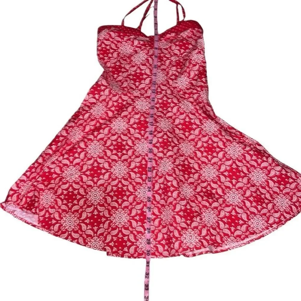 Marvel Her Universe Red White Captain America Paisley Dress Avengers Girls Sz M